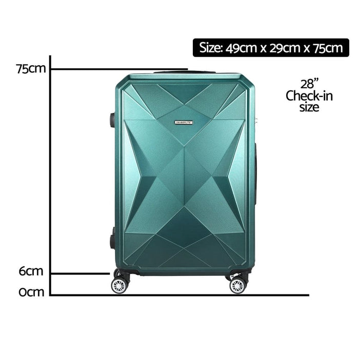 28’ 75cm Luggage Trolley Travel Suitcase Carry on Storage