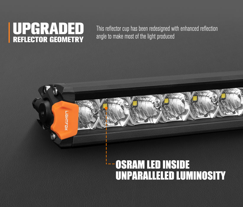 28Inch Osram Led Light Bar Super Slim Single Row Spot Flood Beam Offroad