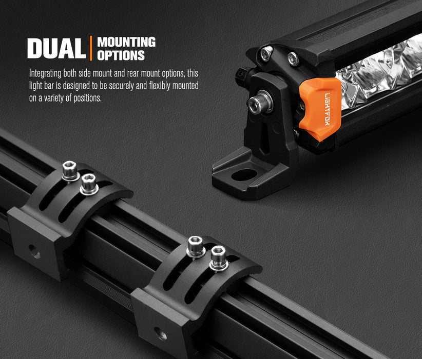 28 Inch Osram Led Light Bar Single Row Flood Beam Offroad