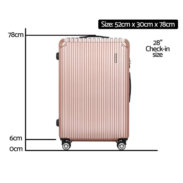 28’’ Luggage Travel Suitcase Set Tsa Carry on Hard Case