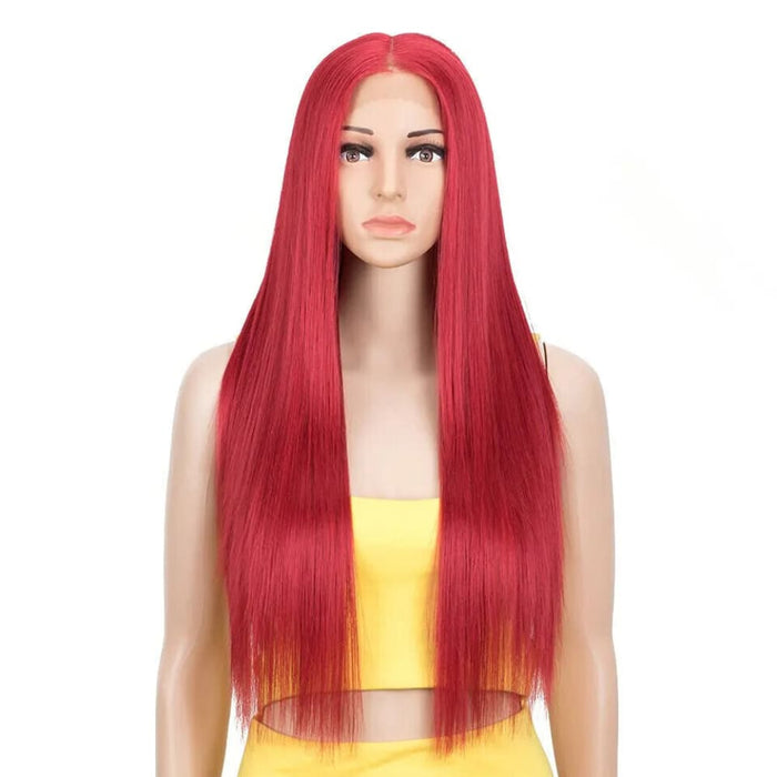 28 Red Synthetic Lace Front Wig