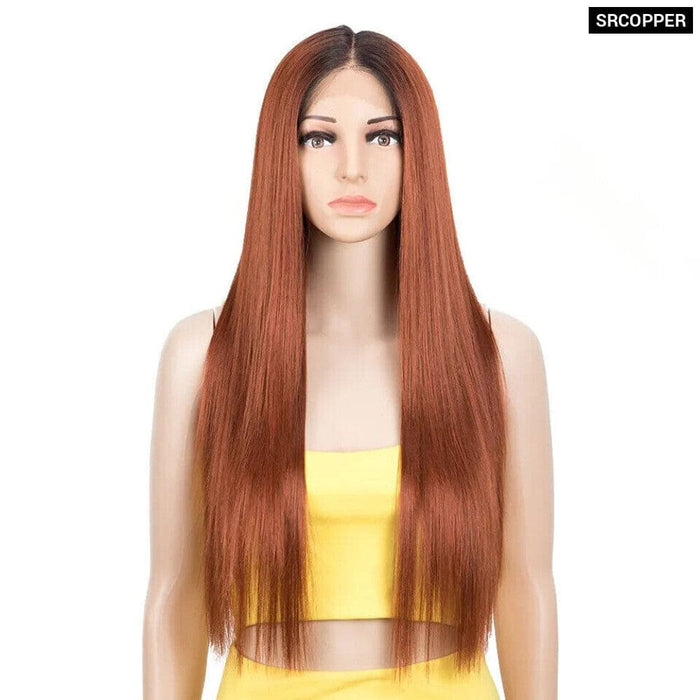 28 Red Synthetic Lace Front Wig