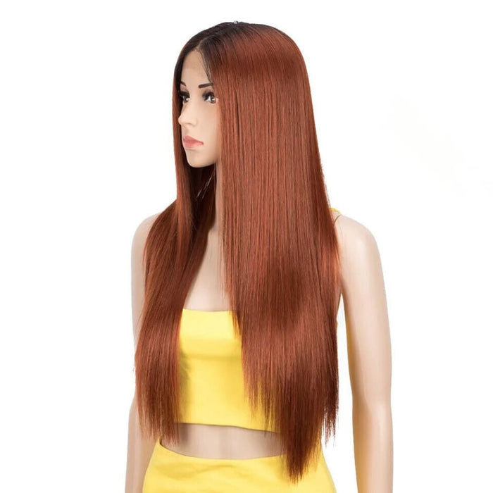 28 Red Synthetic Lace Front Wig