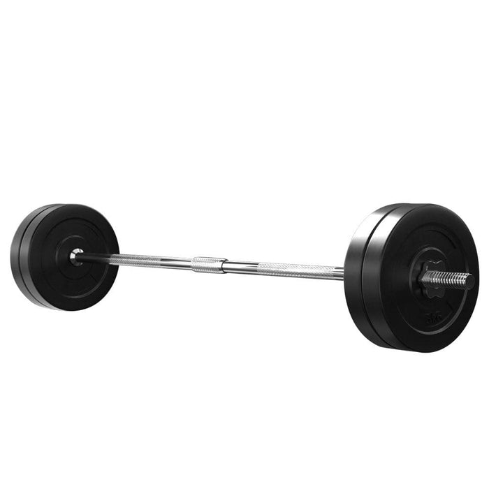 Goslash Picks 28kg Barbell Weight Set Plates Bar Bench