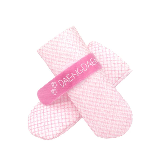 28pc Xs Pink Dog Shoes Waterproof Disposable Boots