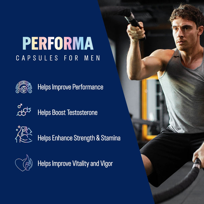 Durex Elevate Performa - Herbal Performance Capsules for Men - 30 Capsules