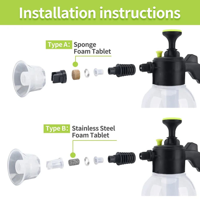 2l Hand Pump Foam Sprayer for Car Cleaning