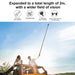 2m Metal Selfie Stick Monopod for Insta360 one Rs X2 X3 X4
