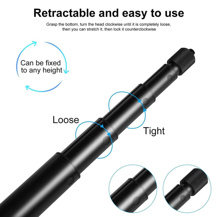2m Metal Selfie Stick Monopod for Insta360 one Rs X2 X3 X4