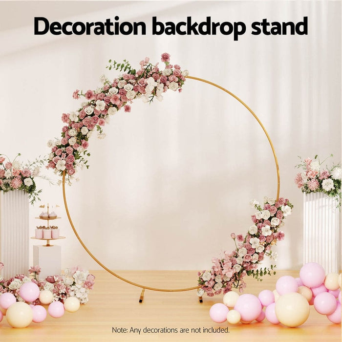 2m Round Backdrop Stand Wedding Background Decoration Party