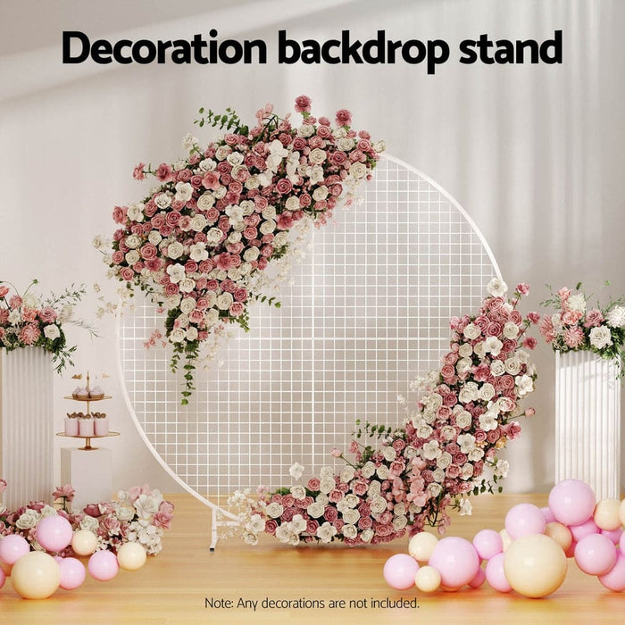 2m Round Backdrop Stand Wedding Background Decoration Party