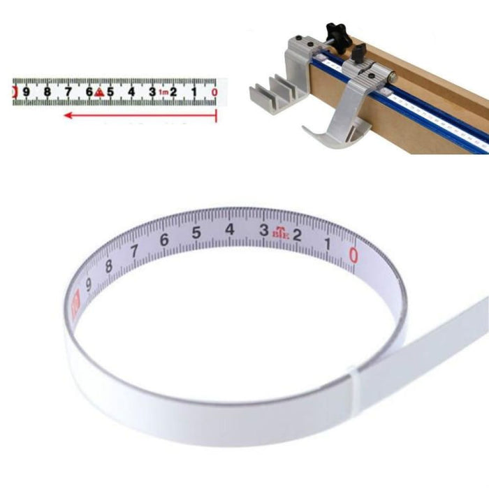 2m Sticky Scale Steel Ruler With Glue Tape Measure
