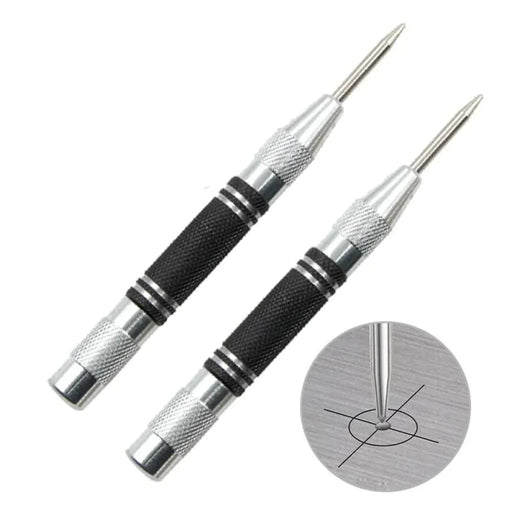 2pc Spring Automatic Center Punch Locator For Glass Striker