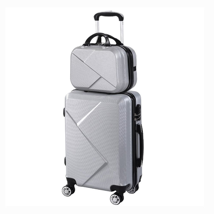 Goslash Picks 2pcs 51 Cmtravel Luggage Set Grey