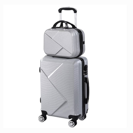 Goslash Picks 2pcs 51 Cmtravel Luggage Set Grey