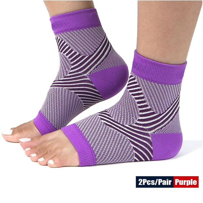 2pcs Ankle Compression Brace Foot Socks for Plantar
