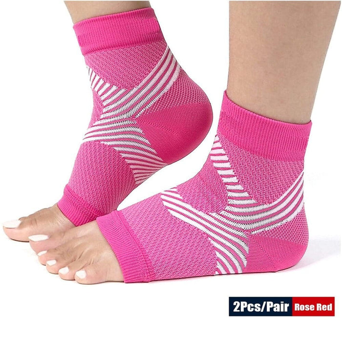 2pcs Ankle Compression Brace Foot Socks for Plantar