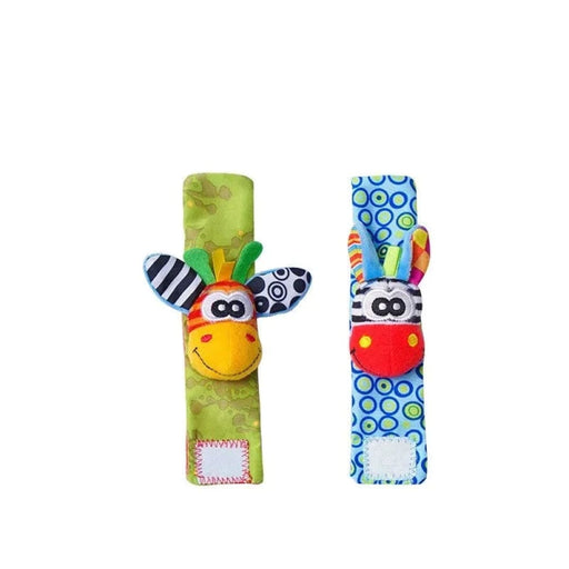 2pcs Baby Rattle Wrist Strap Visual Auditory Enlightenment
