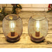2pcs Battery Powered Cordless Round Shaped Table Lamp