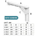 2pcs Heavy Support Adjustable Wall Mounted Bench Table