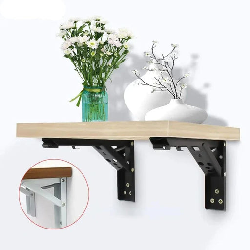 2pcs Heavy Support Adjustable Wall Mounted Bench Table