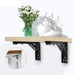 2pcs Heavy Support Adjustable Wall Mounted Bench Table