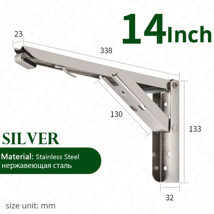 2pcs Heavy Support Adjustable Wall Mounted Bench Table