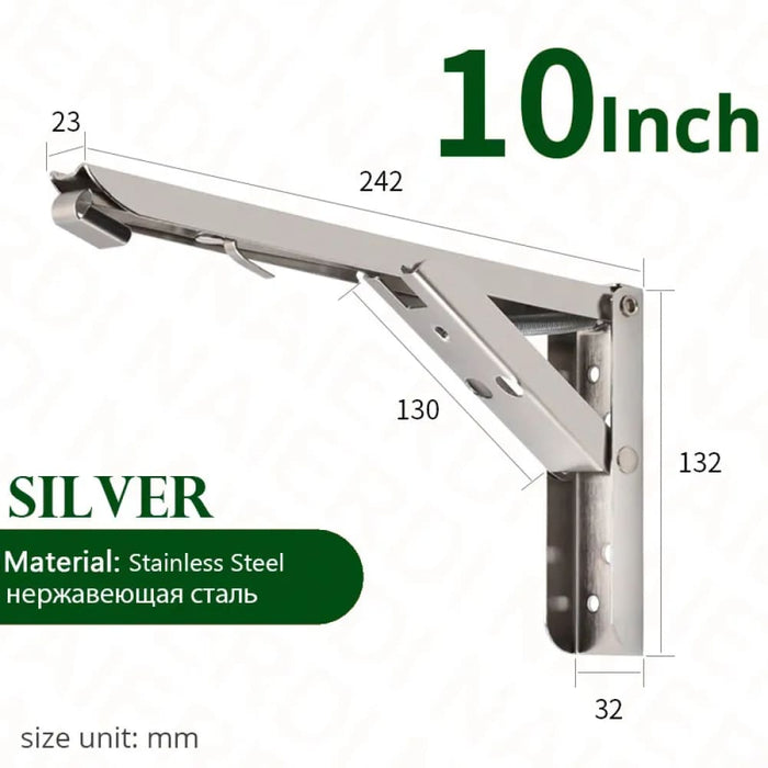 2pcs Heavy Support Adjustable Wall Mounted Bench Table