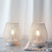 2pcs Metal Battery Operated Table Lamp With Led Edison Bulb
