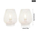 2pcs Metal Battery Operated Table Lamp With Led Edison Bulb