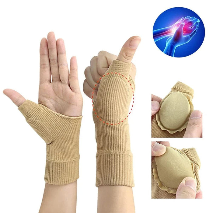 2pcs/pair Sports Hand Wrist Thumb Compression Gloves