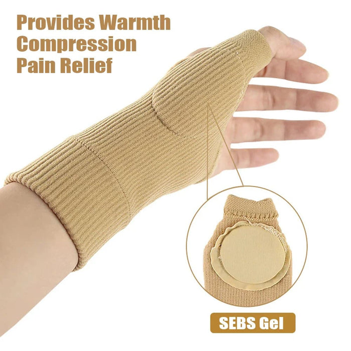 2pcs/pair Sports Hand Wrist Thumb Compression Gloves