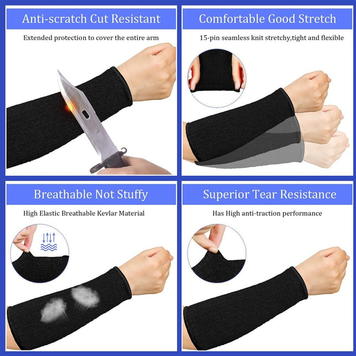 2pcs Cut Proof and Burn Resistant Arm Sleeves for Men Women