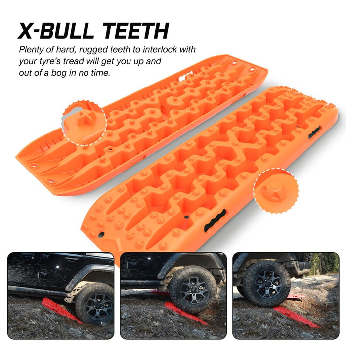 2pcs Recovery Tracks Snow Mud 4wd With 4pc Mounting Bolts