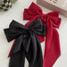 2pcs Satin Bow Hair Clips Elegant Spring Pins for Girls