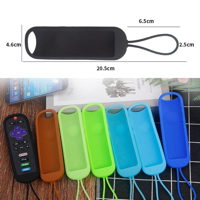 2pcs Silicone Case For Tcl Roku Rc280/rc282 Oval Remote
