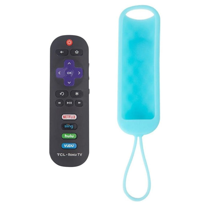 2pcs Silicone Case For Tcl Roku Rc280/rc282 Oval Remote