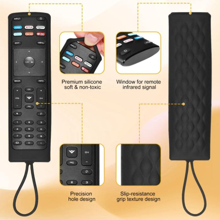 2pcs Silicone Case For Vizio Xrt136/xrt140 Remote Control