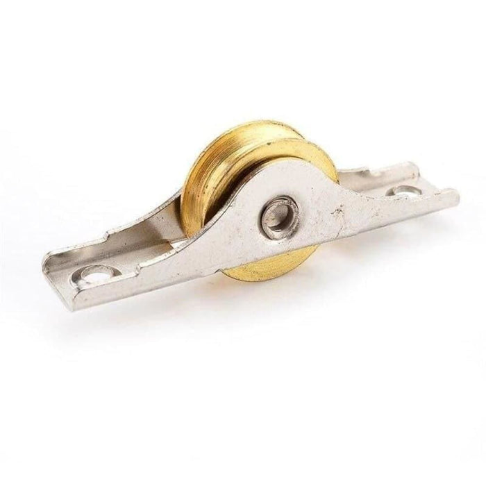 2pcs Sliding Door Roller Cabinet Copper Caster Wheel Pulley