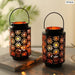 2pcs Star Hollow Candle Holder with Handle for Home Decor