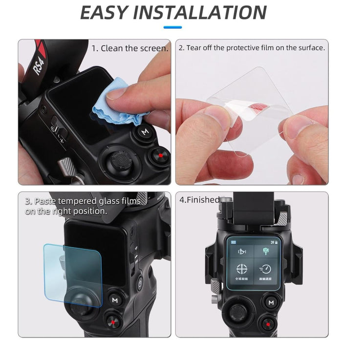 2pcs Tempered Glass Film for Dji Rs 4/rs 4 Pro/rs 3/rs 3