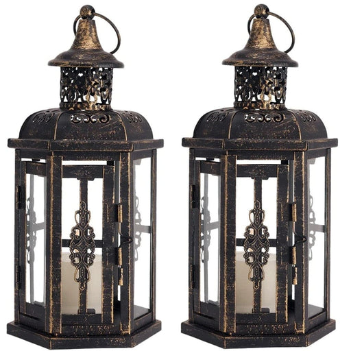 2pcs Vintage Aesthetic Hanging Candle Lantern For Home