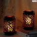 2pcs Vintage Flower Pattern Candle Holder Lanterns