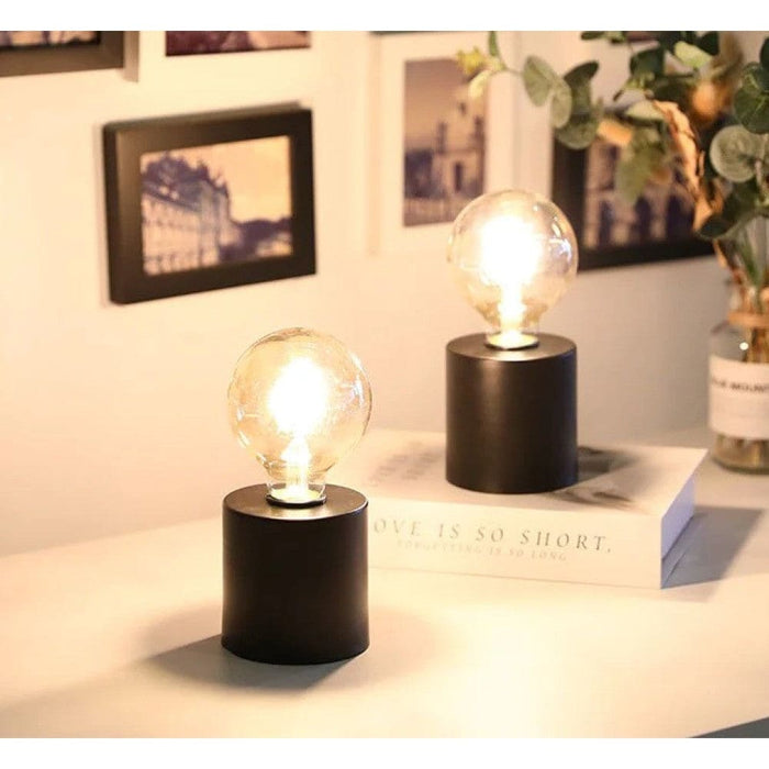 2pcs Wireless Battery Powered Table Lamp for Bedroom Home