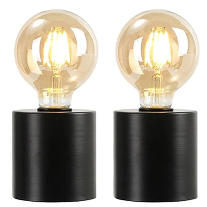 2pcs Wireless Battery Powered Table Lamp for Bedroom Home
