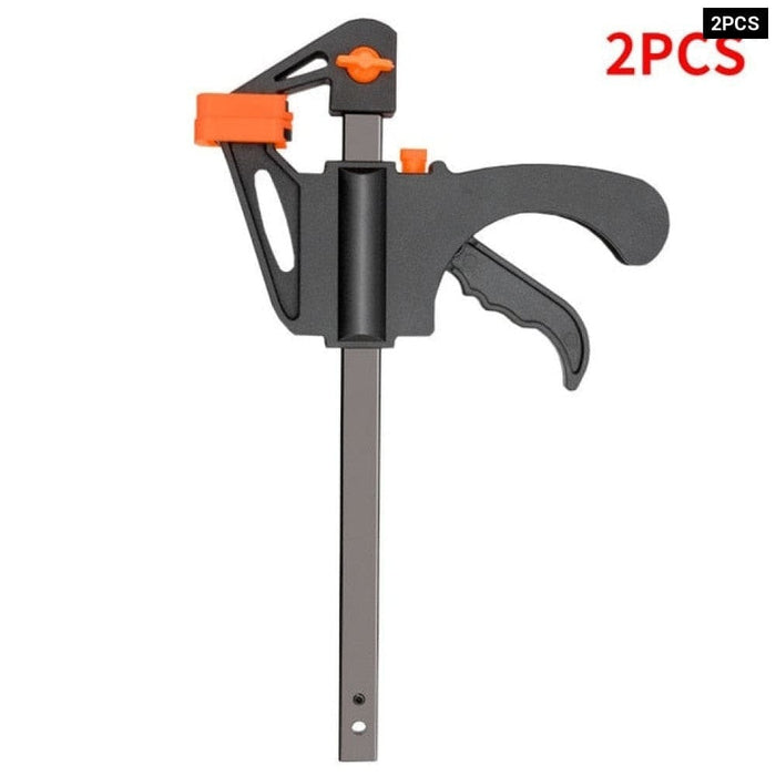 2pcs Woodworking Work Bar Clamp Clip Kit 4 Inch Quick