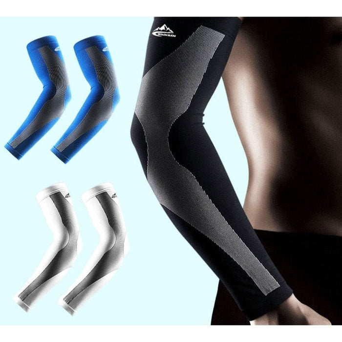 2pcs/pair Anti-uv Ice Silk Cooling Arm Sleeves for Cycling