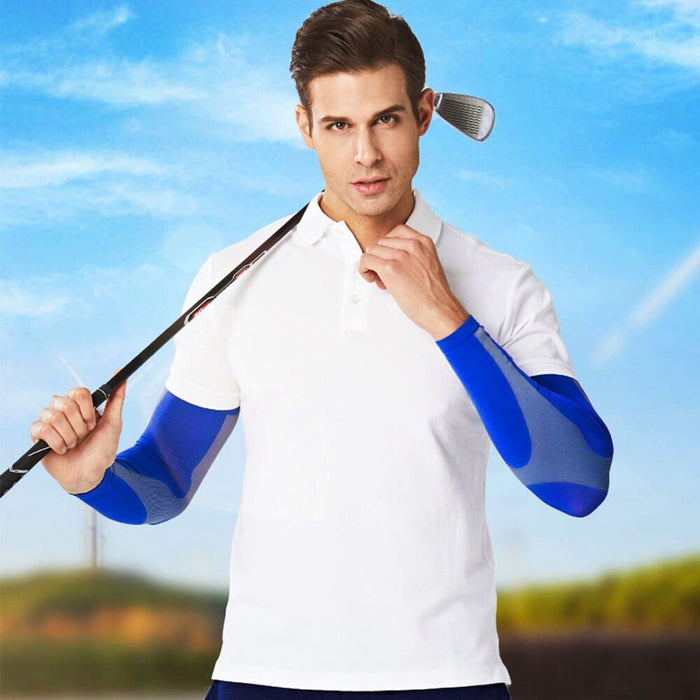 2pcs/pair Anti-uv Ice Silk Cooling Arm Sleeves for Cycling