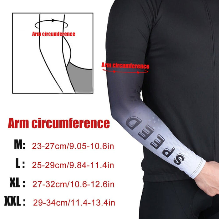 2pcs/pair Anti-uv Ice Silk Cooling Arm Sleeves for Running