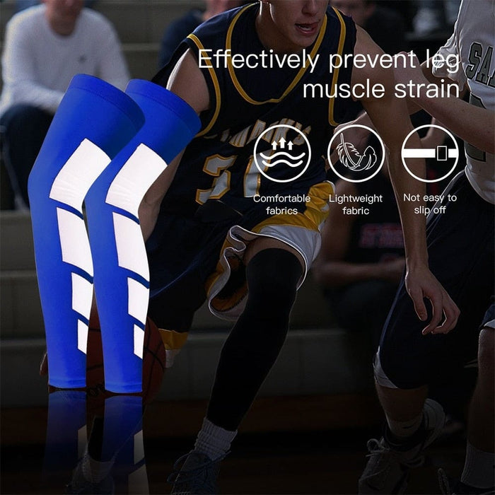 2pcs/pair Anti-slip Breathable Long Leg Bracefor Basketball